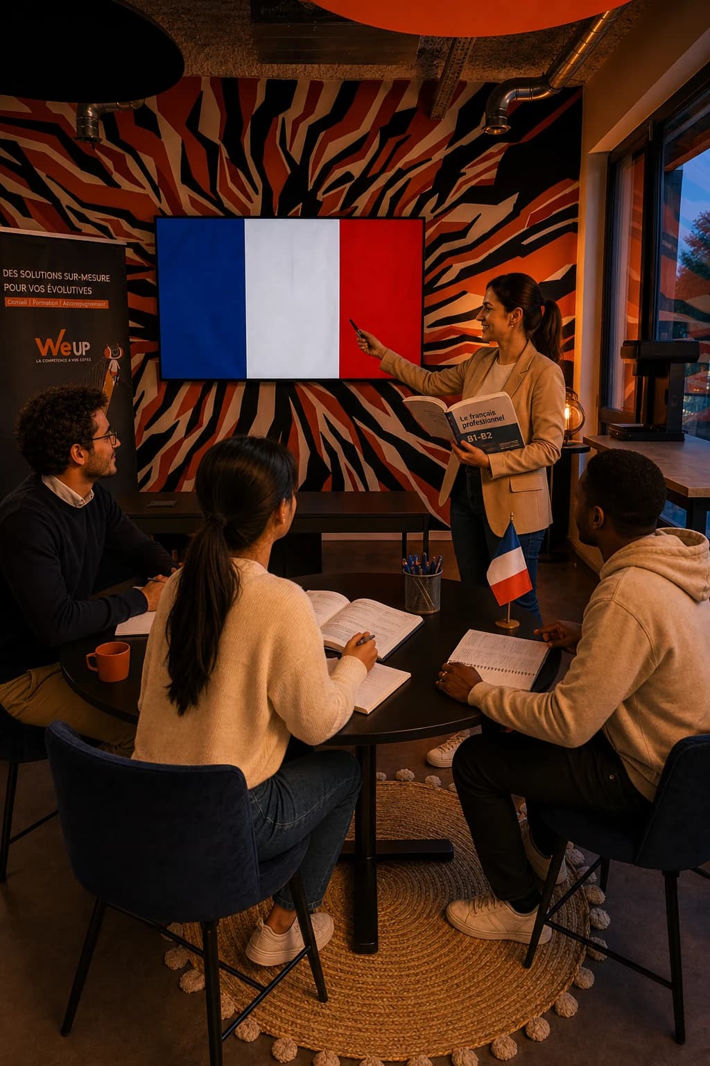 Affiche formation FLE — Français langue étrangère